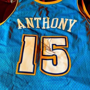 Autographed Authentic Carmelo Anthony Jersey